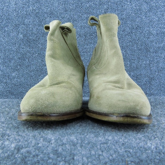 Country Road Beige Suede Western Boots Women 39 Pull On Low‎ Heel Casual - Picture 2 of 9